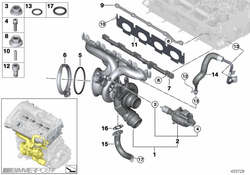 B48 Engine (330i) Technical Diagrams and Details
