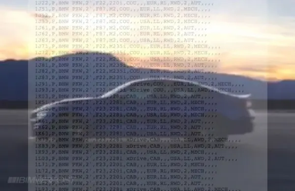 Official BMW Model Codes List Confirms F90 M5 AWD, M2 Competition, M4 CS, X3M, and More