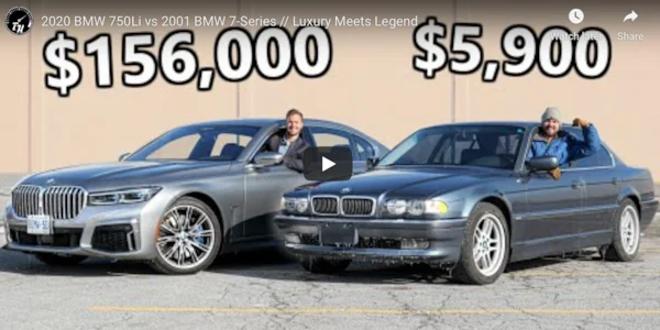 Luxury Meets Legend: 2020 BMW 750Li vs 2001 BMW 7-Series