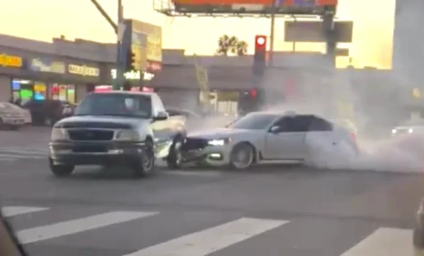 7 series driver arrested for assault with deadly weapon in road rage incident