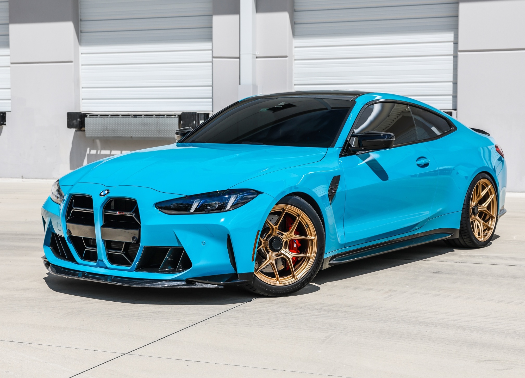 Miami Blue Individual G82 M4 x Gold Incurve wheels!